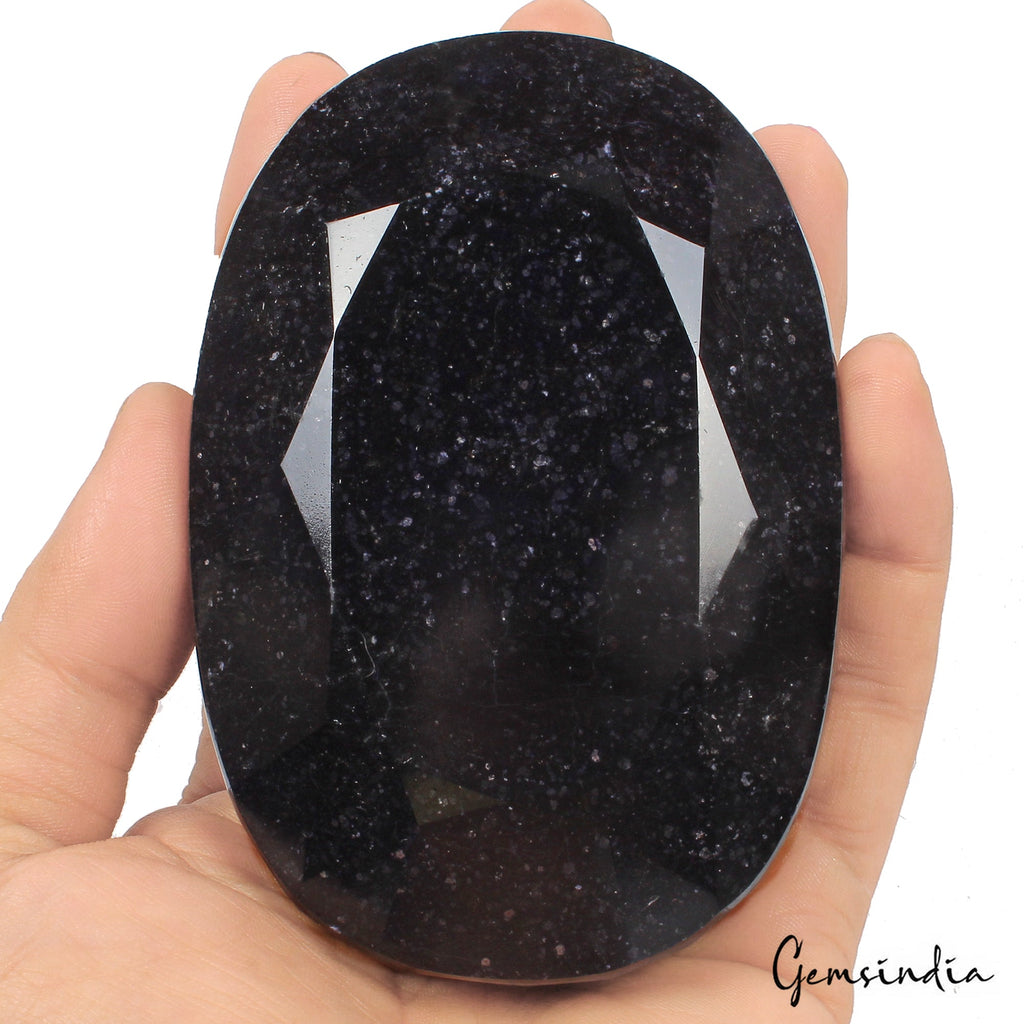 Large 2940 Ct Natural Blue Sapphire Oval Faceted Faceted Earth Mined Loose Gems