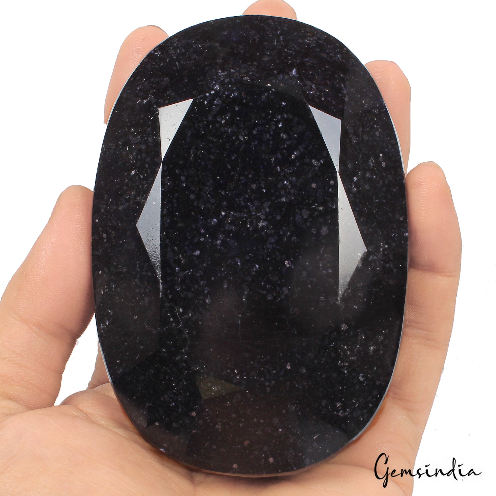 Large 2940 Ct Natural Blue Sapphire Oval Faceted Faceted Earth Mined Loose Gems