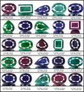 Ruby Lot, Loose Gemstone, Color Enhanced — 25 Pieces, 37mm to 65mm, 7251.60 Ct, Brazil