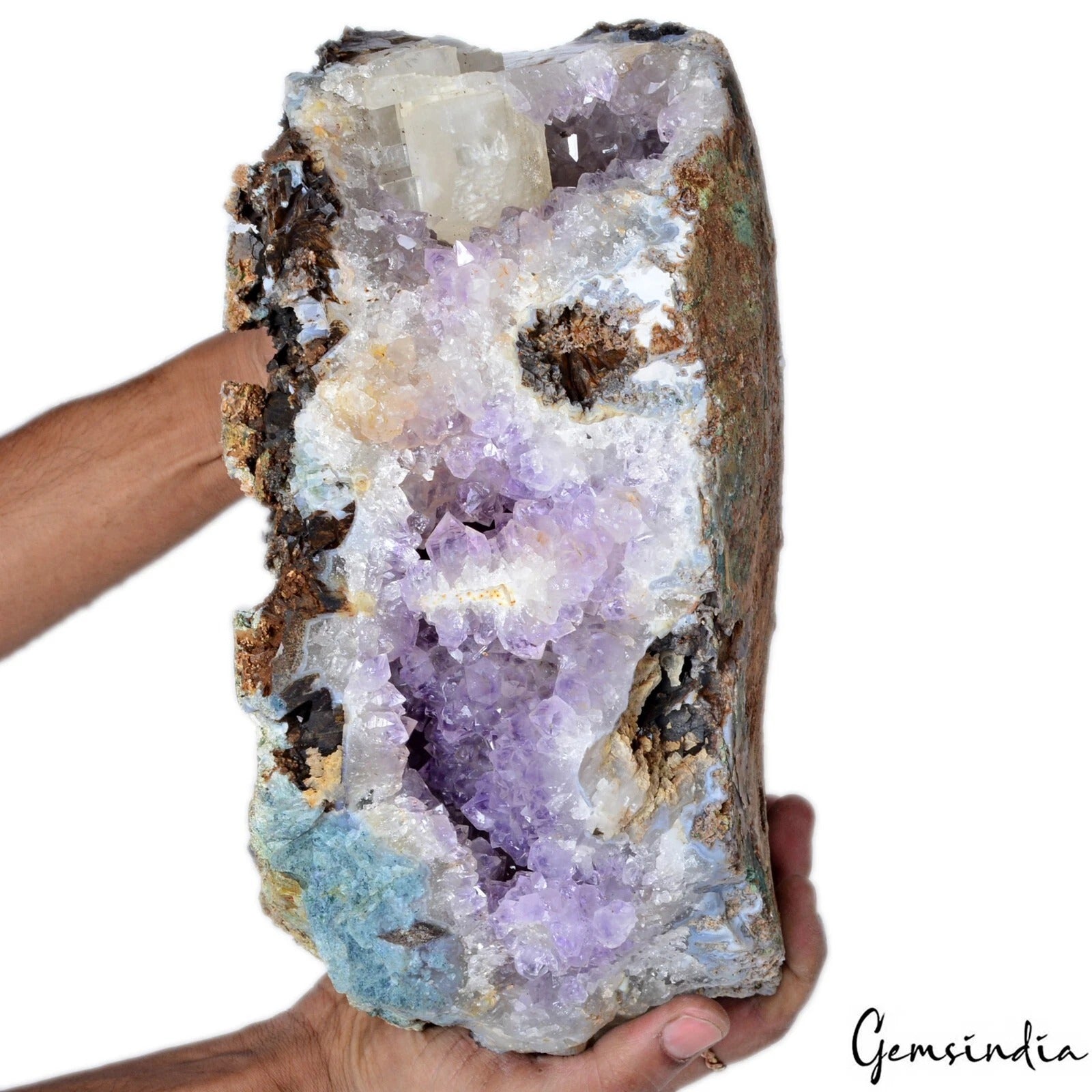9.7 kg Natural Purple Amethyst Quartz Rough Geode Rock Crystal Healing Minerals