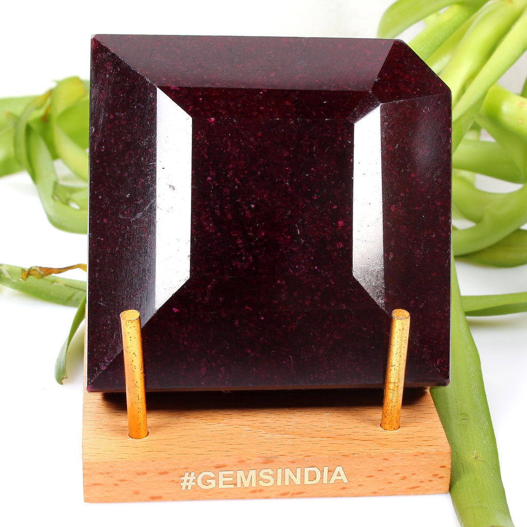 3050 Ct Natural Dark Red Ruby Faceted Cut Earth Mined Museum Size Loose Gemstone