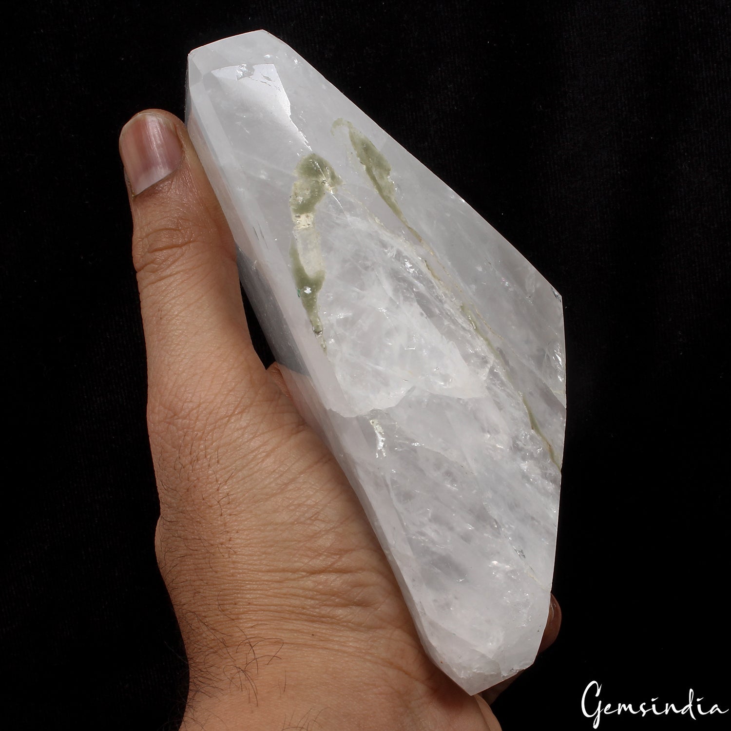 Large 1 kilo White Quartz Crystal Specimen Earth Mined Polished For Home Decor