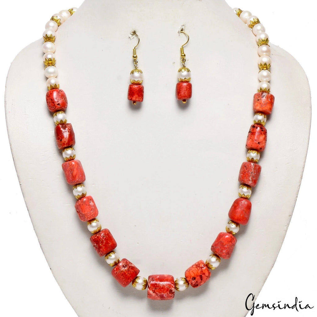 Pearl Jewelry, Color Enhanced — 20", India