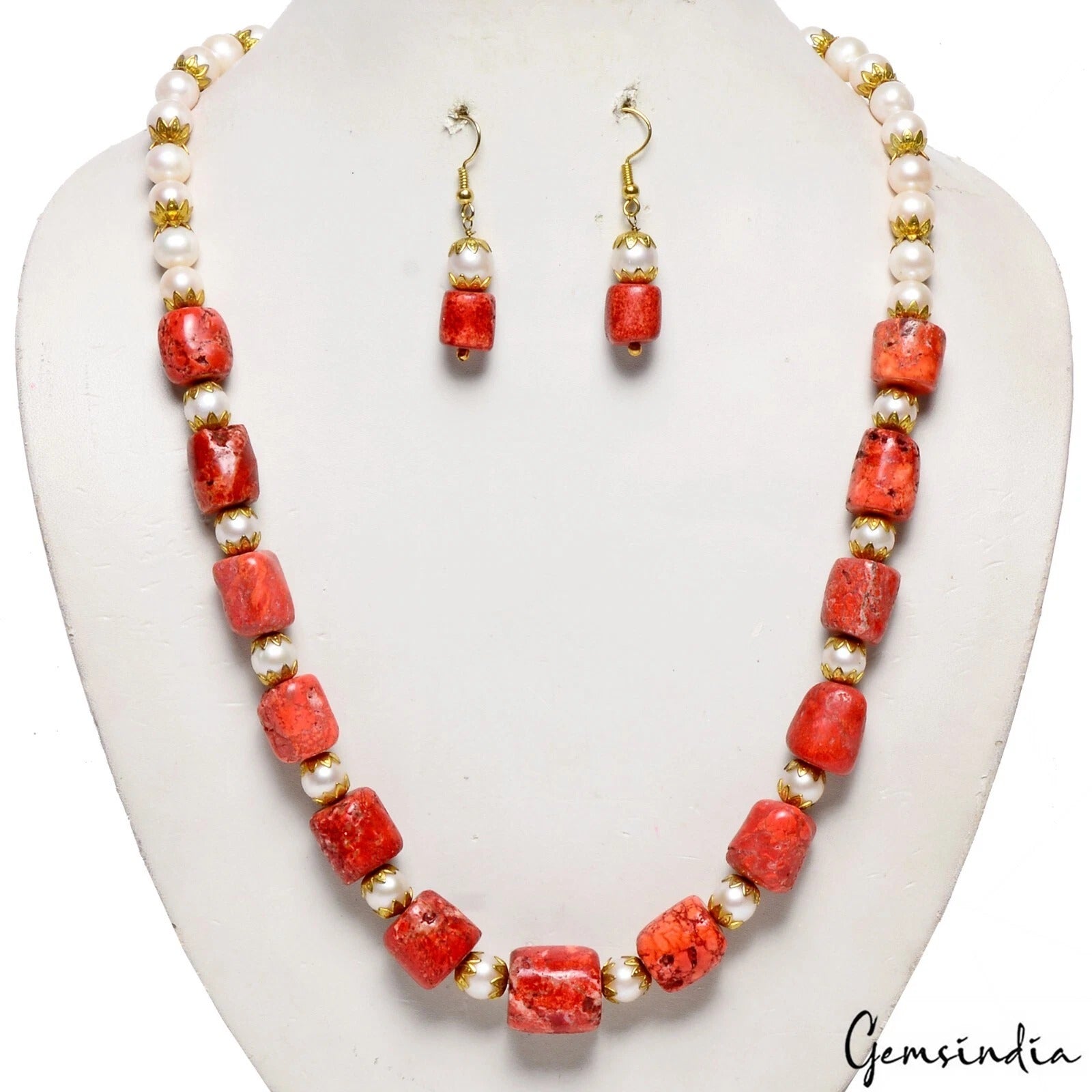 Pearl Jewelry, Color Enhanced — 20", India