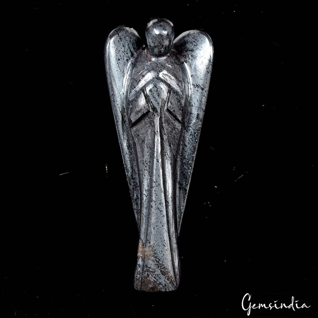 Gunmetal Angel Figurine, Untreated — 77 x 31 x 15 mm, 340 Ct