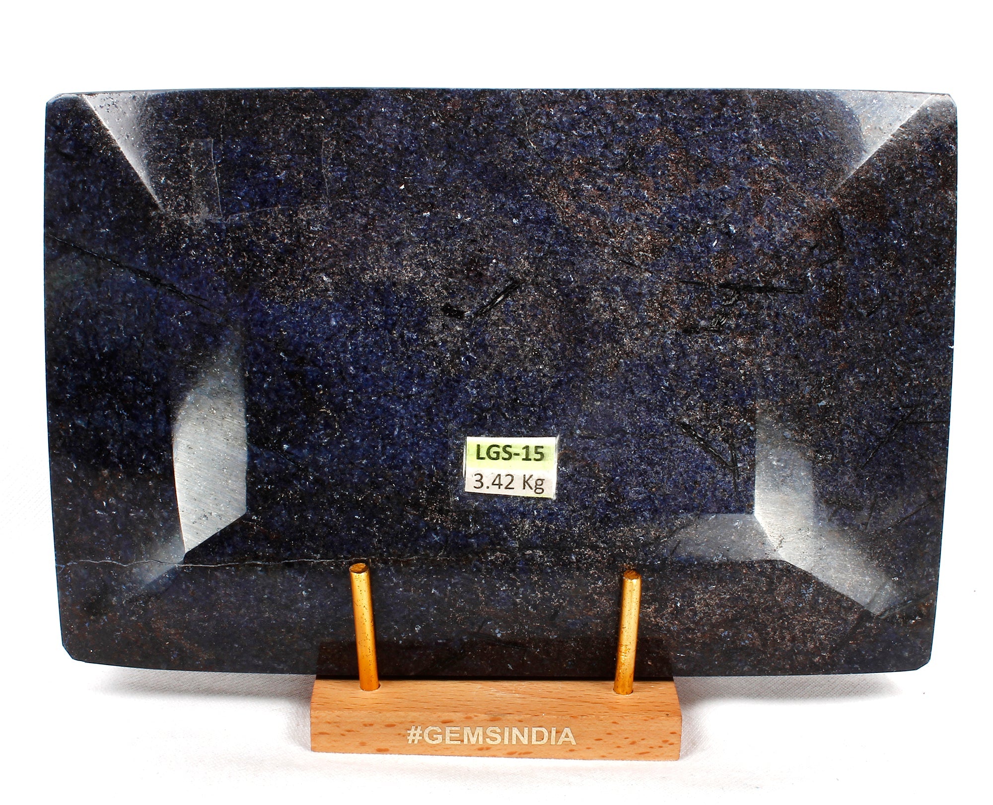 3.4 Kilo Natural Blue Sapphire Large Museum Size Top Grade Madagascar Gemstone