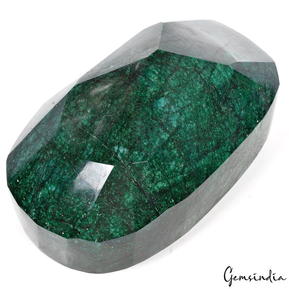 Emerald Loose Gemstone, Color Enhanced, Green — 8.8x5.4x5 Inch, 29300 Ct (5.86 Kg), Brazil