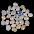 16 Ct/32 Pcs Natural Ethiopian Multi Shine Opal Oval Cabochon Loose Gemstones