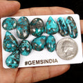 11 Persian Turquoise Neyshabur Cabochon Lot Not Stabilized, %100 Natural 16-25mm
