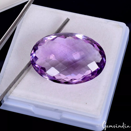 Amethyst Loose Gemstone, Untreated — 26x18x10mm, 33.20 Ct