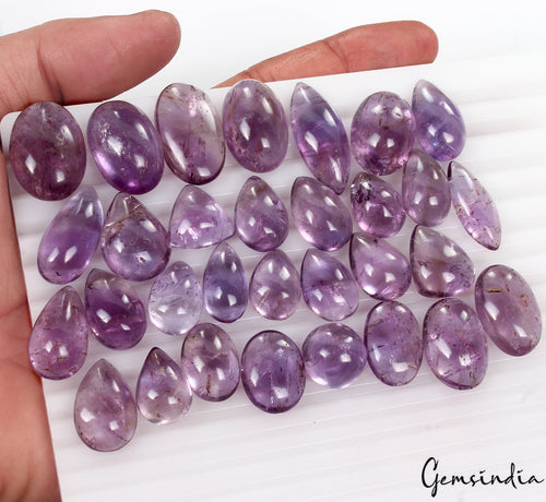 Amethyst Cabochon, Untreated, Purple — 15mm to 30mm, 500 Ct, Madagascar