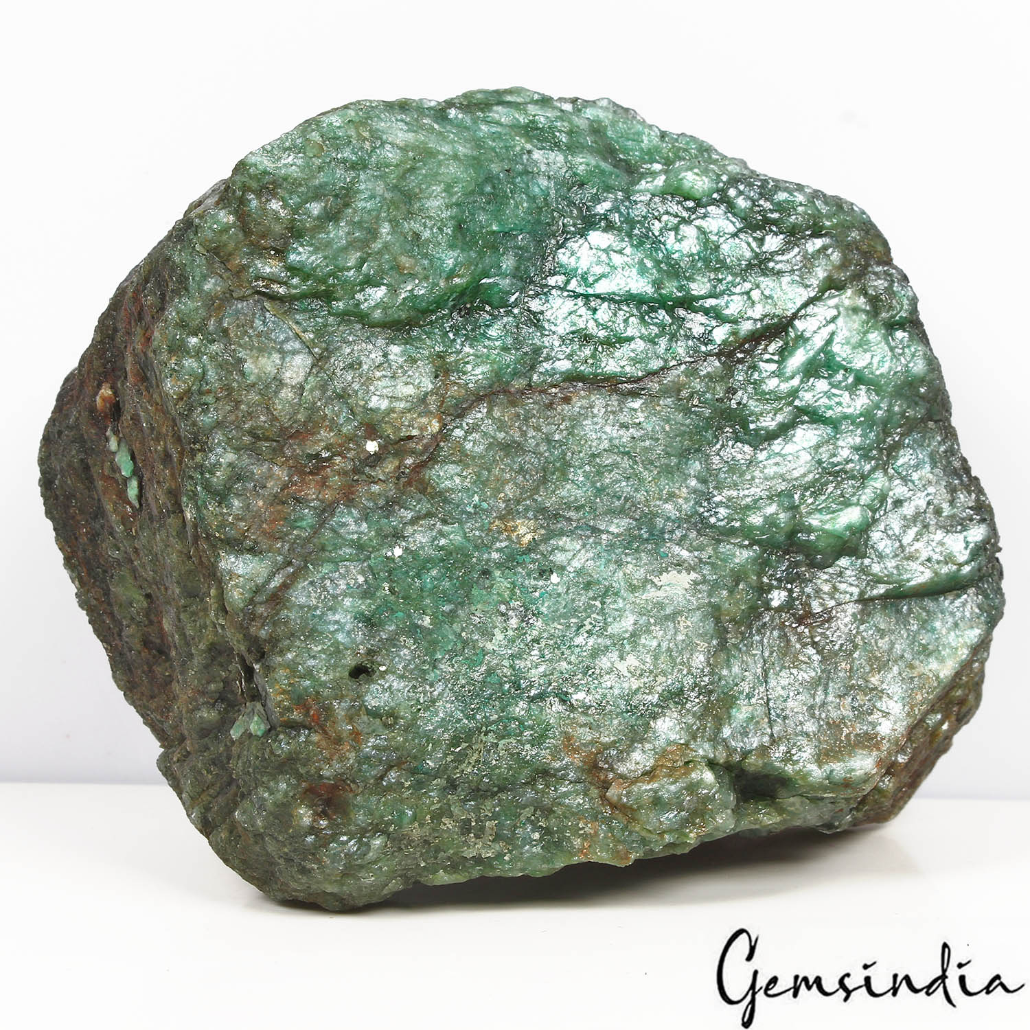 3270 Ct Natural Brazilian Green Emerald Raw Rough Rock Crystal Minerals Huge Gem