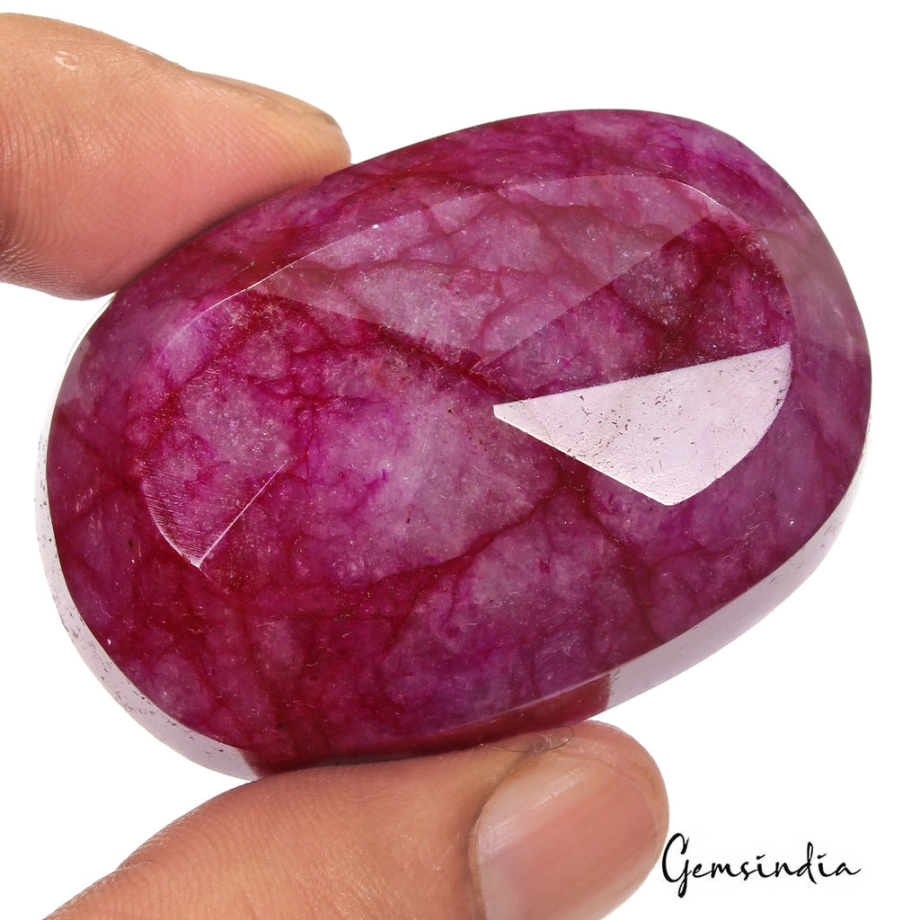 390 Ct Pink Red Beryl Bixbite Oval Cut Faceted Earth Mined USA Loose Huge Gems