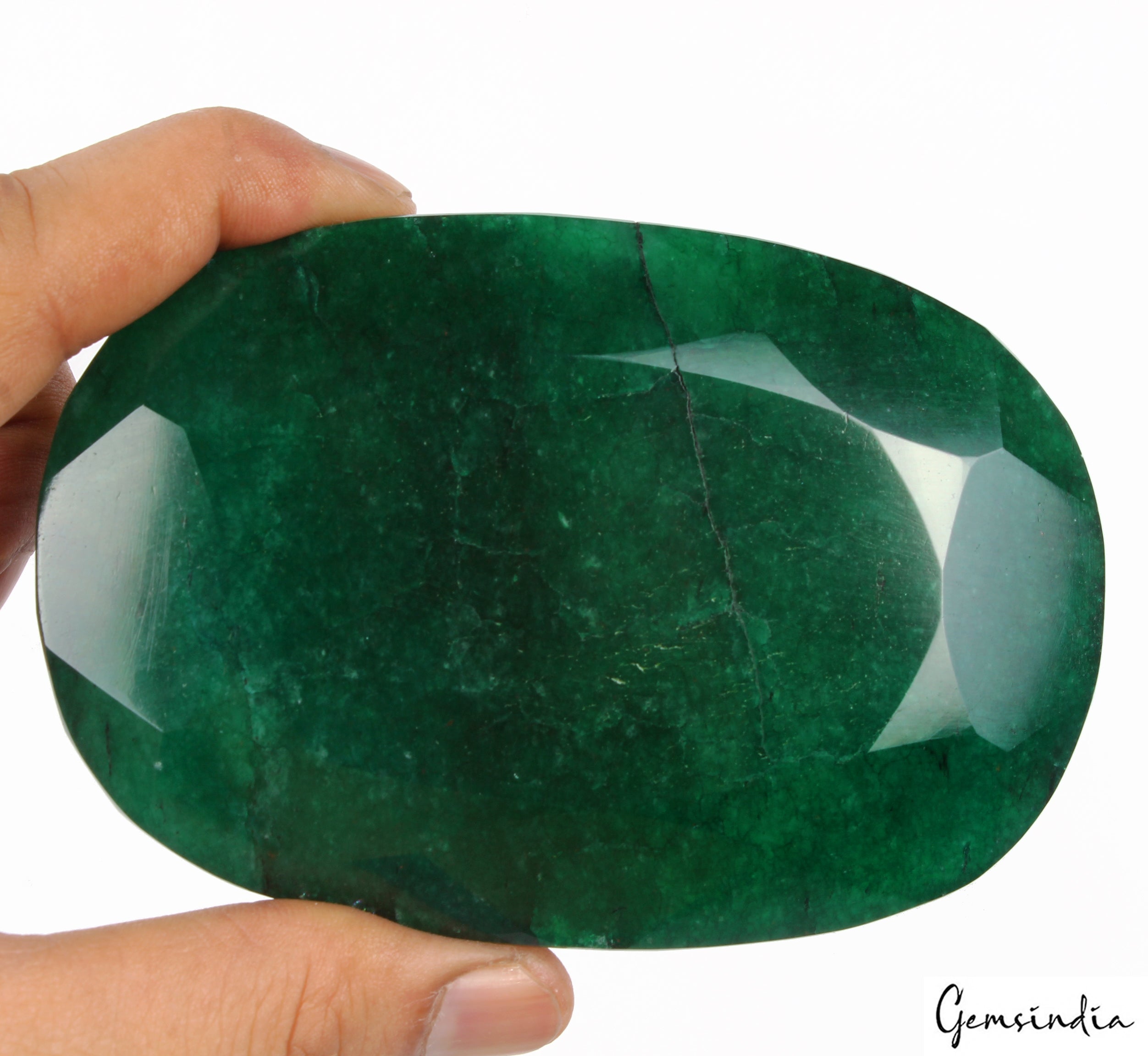 1980 Cts Natural Green Brazilian Quartz Oval Faceted Huge Museum Size Loose Gems