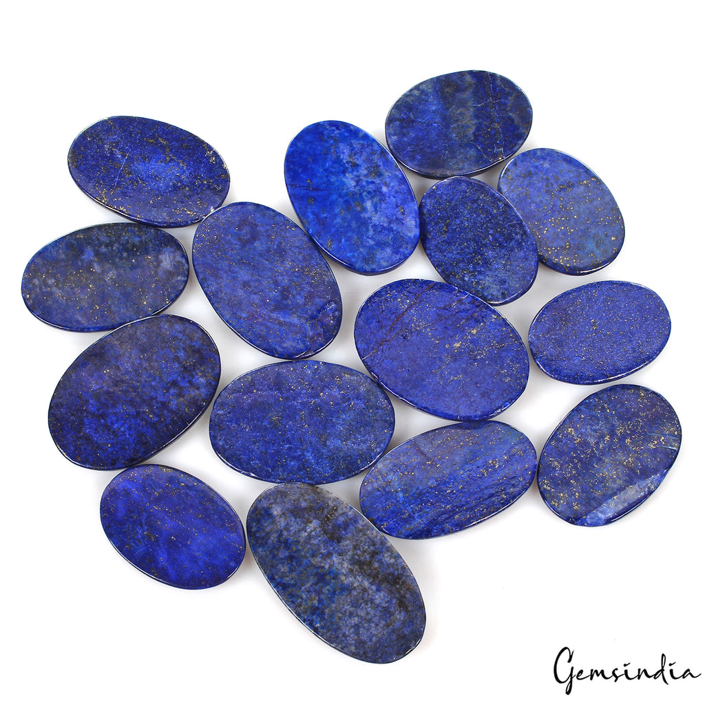 Lapis Lazuli Lot, Loose Gemstone, Blue — 15 Pieces, 34mm to 50mm, 1000 Ct, Afghanistan