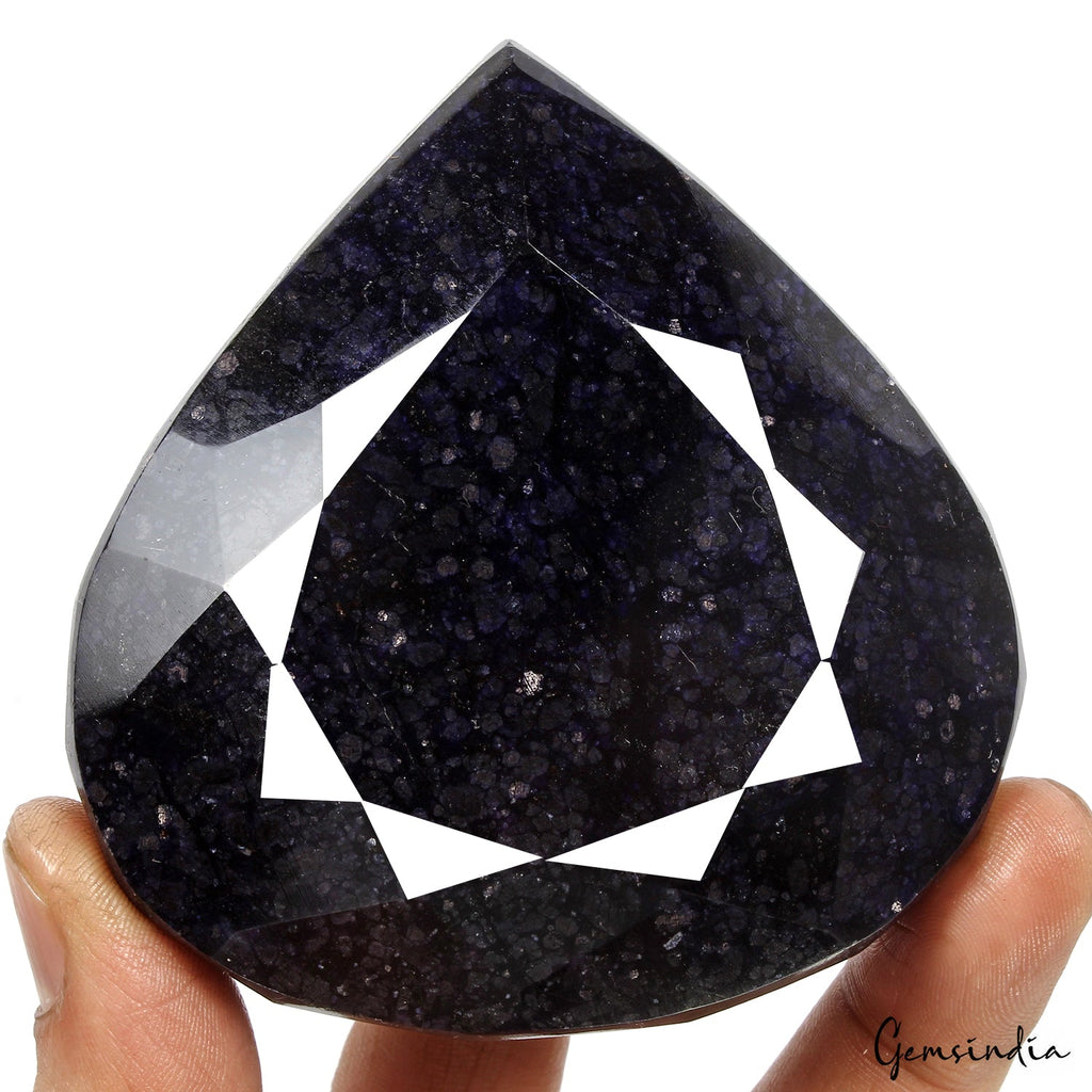 2070 Ct Natural Dark Blue Sapphire Pear Cut Faceted Earth Mined Huge Loose Gems