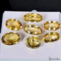 Citrine Lot, Loose Gemstone, Oval Cut, Untreated — 7 Pieces, 21mm to 28mm, 217.00 Ct, Brazil