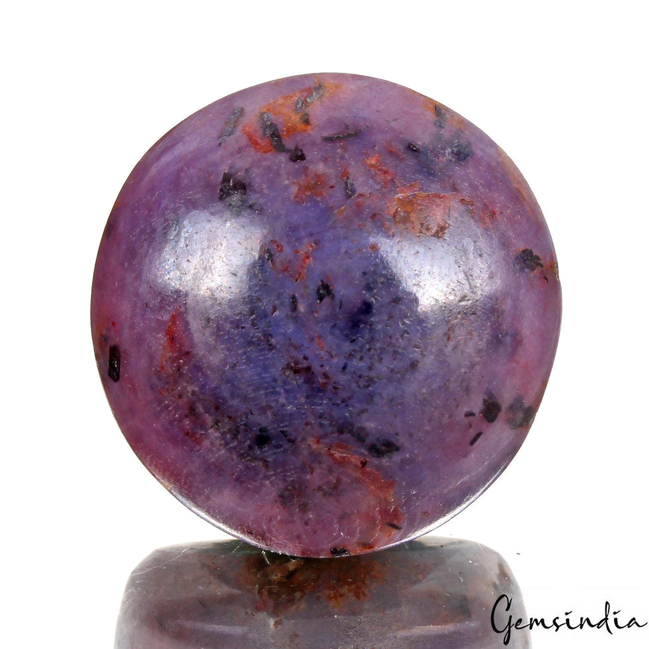 Certified 92.00 Ct Natural Natural Red Star Ruby Uneven Round Cab Loose Rare Gem