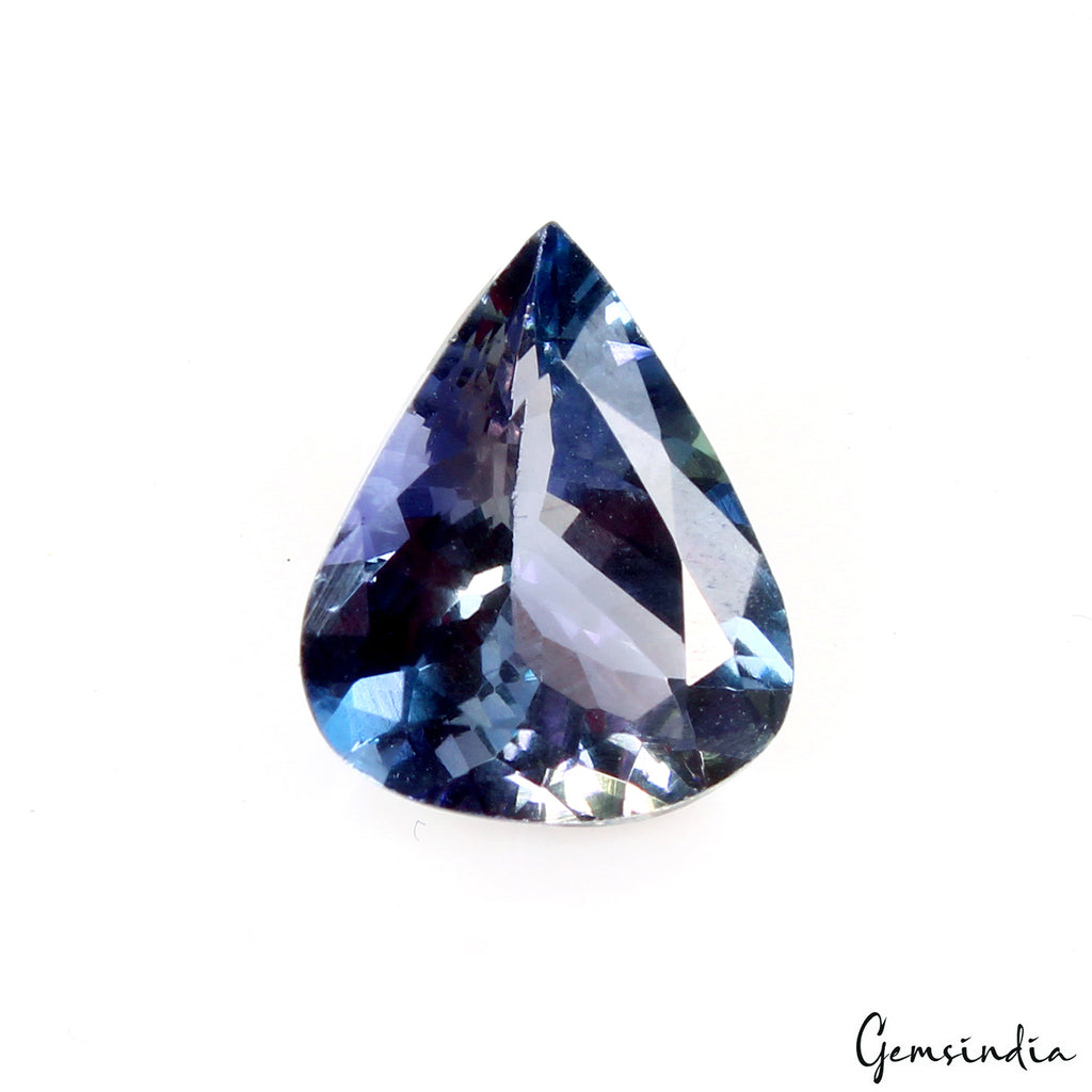 Tanzanite Loose Gemstone, Pear Cut, Untreated — 12x9x5 mm, 3.35 Ct, Tanzania