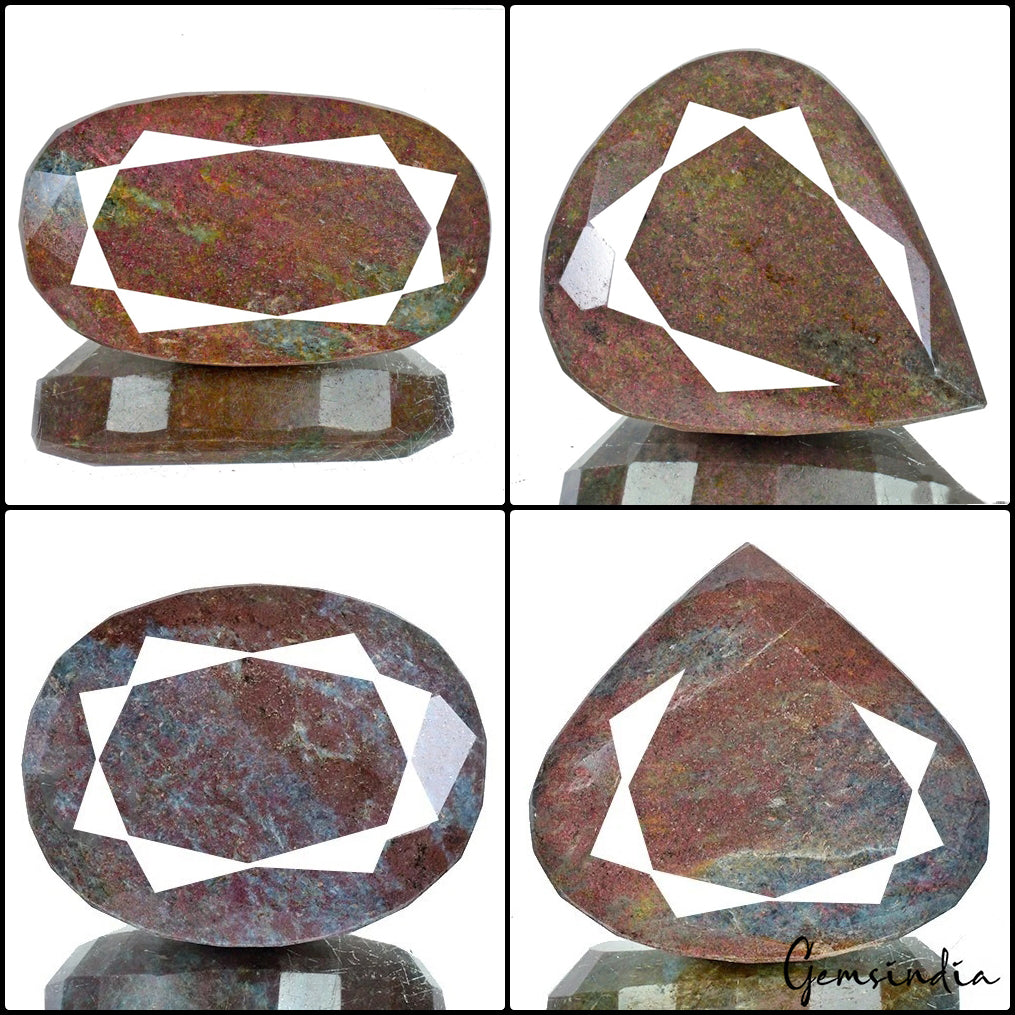 2.5 Kilo Natural Untreated Ruby Kyanite Oval & Pear Cut Museum Size Loose Gems