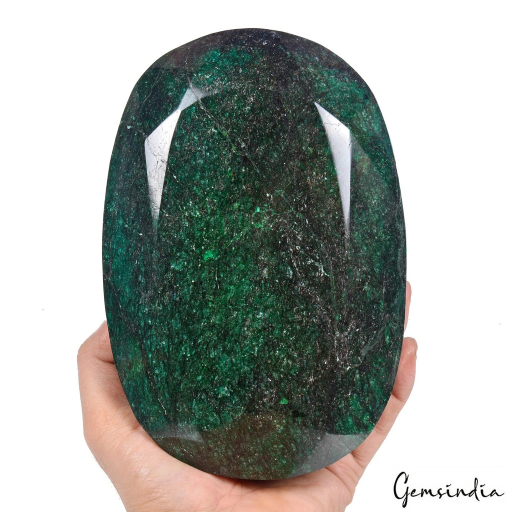 Brazilian Emerald Loose Gemstone, Oval Cut, Color Enhanced — 7.5x5x4.5 Inch, 17650 Ct (3.53 Kg), Brazil