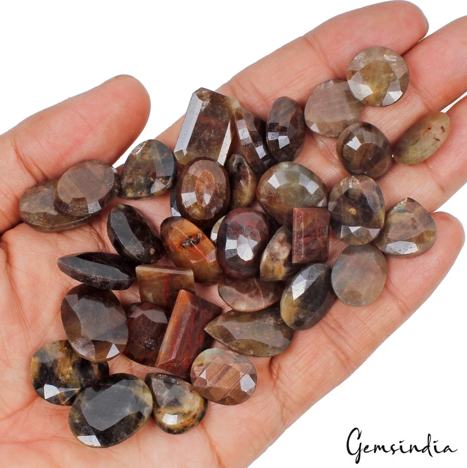 600 Cts/35 Pcs Natural Untreated Multi Color Sapphire Mixed Cut Gems For Jewelry