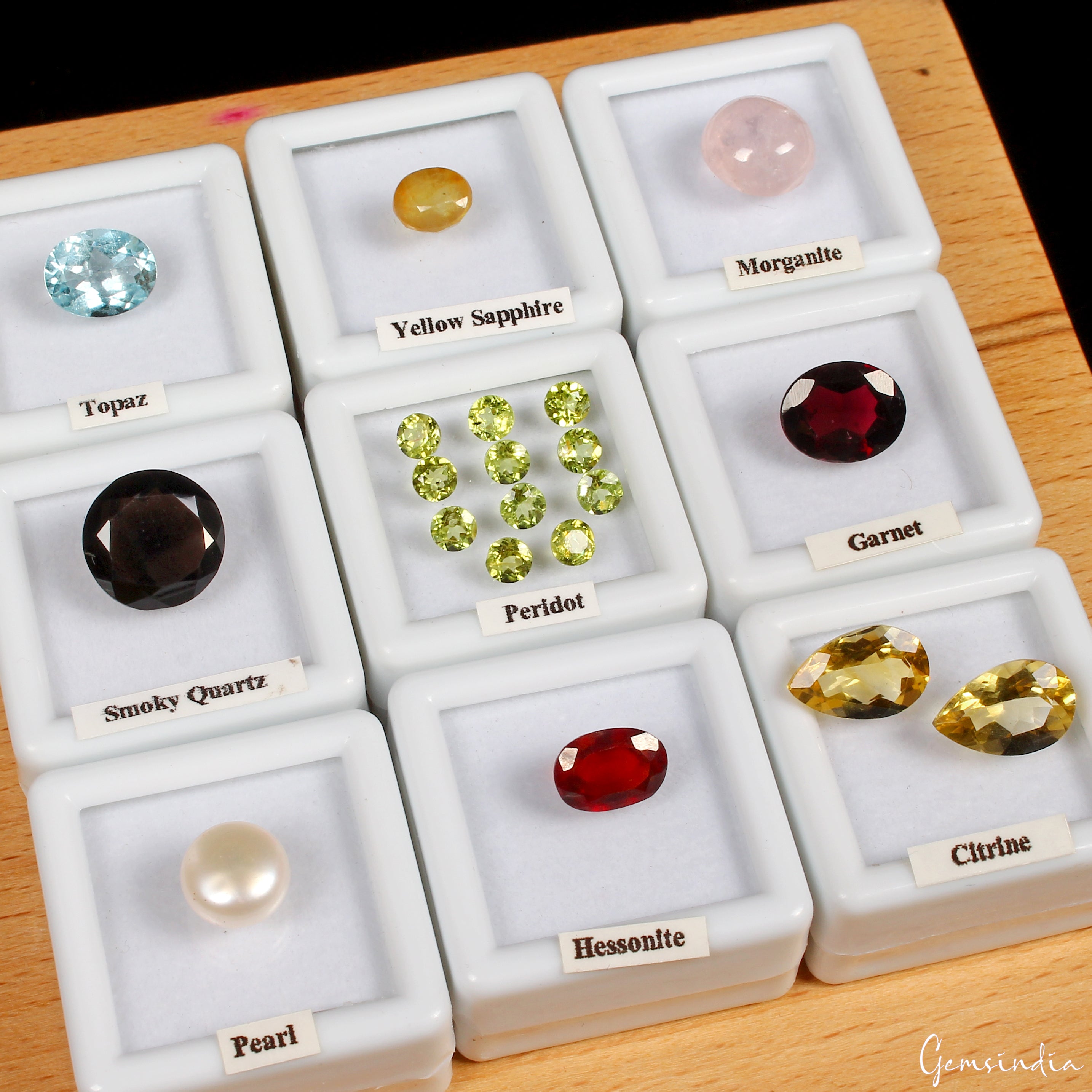 MIX LOT LOOSE FACETED NATURAL GEMSTONES MIXED GEMS WHOLESALE LOOSE GEM ~35 CTS