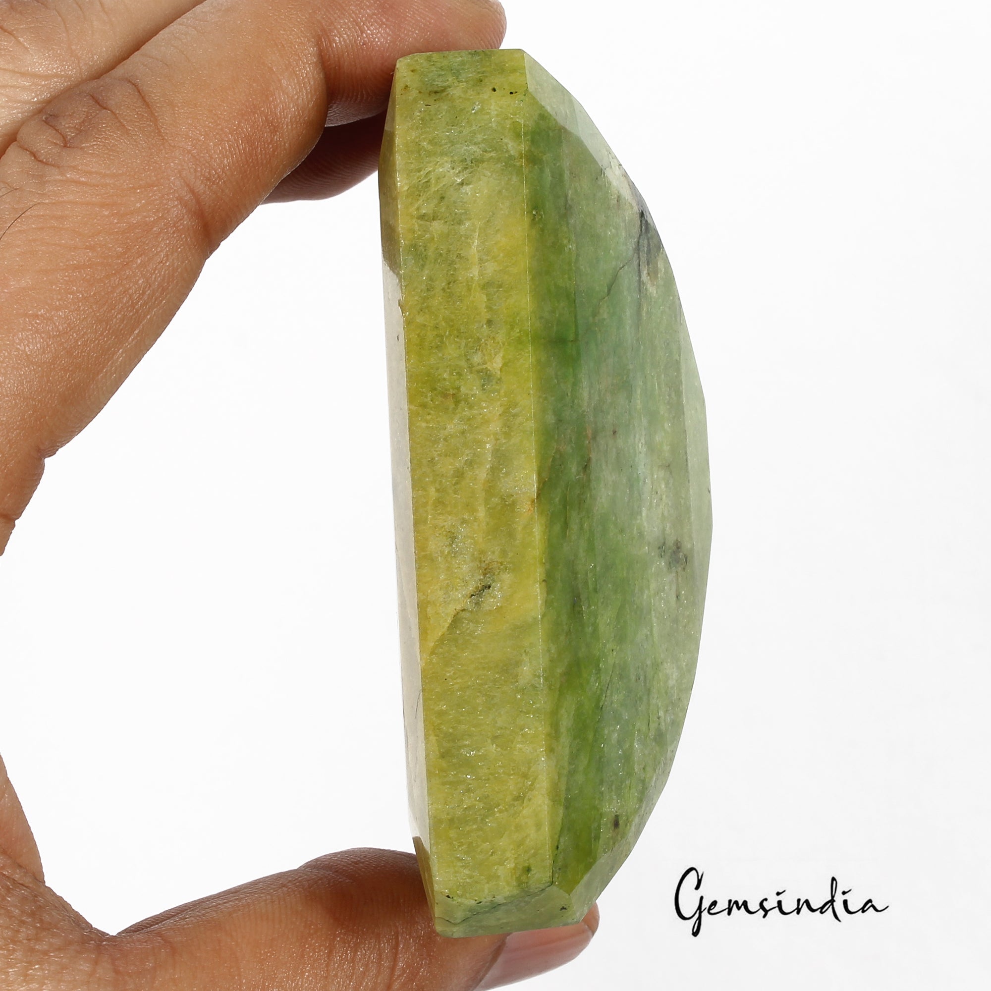 Certified 1500 Cts Natural Brazilian Yellow Green Emerald Octagon Huge Loose Gem