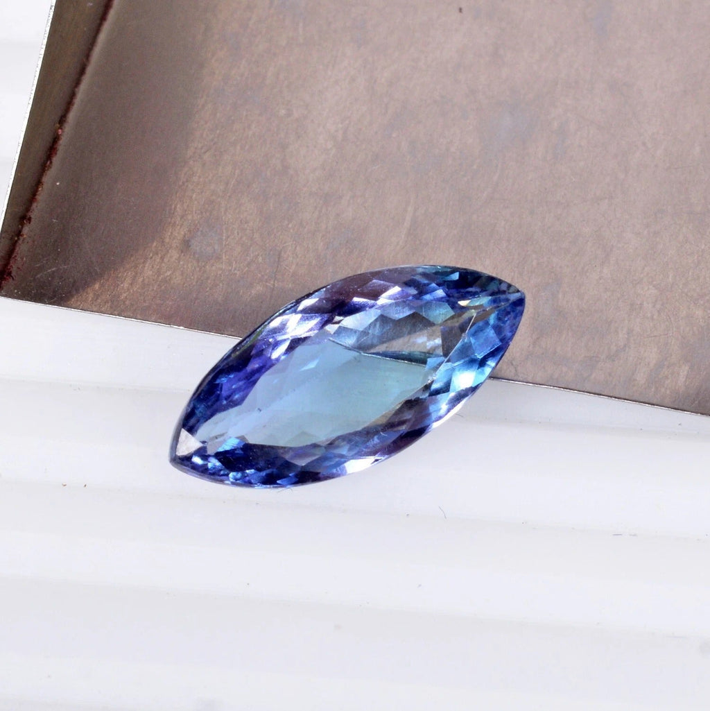 Flawless D Block Tanzanite 4.00 Ct Marquise Cut Certified Loose Natural Gemstone
