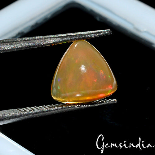 100% Natural Ethiopian Opal Cab Welo Fire Trillion Loose AAA+ Gemstone 1.60 Ct
