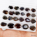 Natural Untreated Dark Brown Sapphire Mix Faceted 22 Pc Loose Gems Lot 260.00 Ct