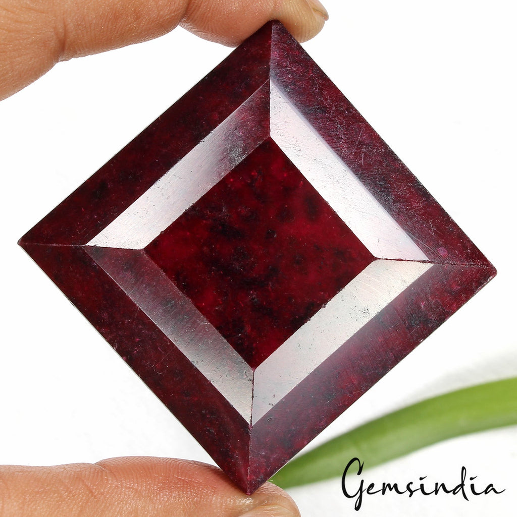 RARE 720 Ct Natural HUGE Red Ruby CERTIFIED* Huge Size 50mm Square Cut Gemstone