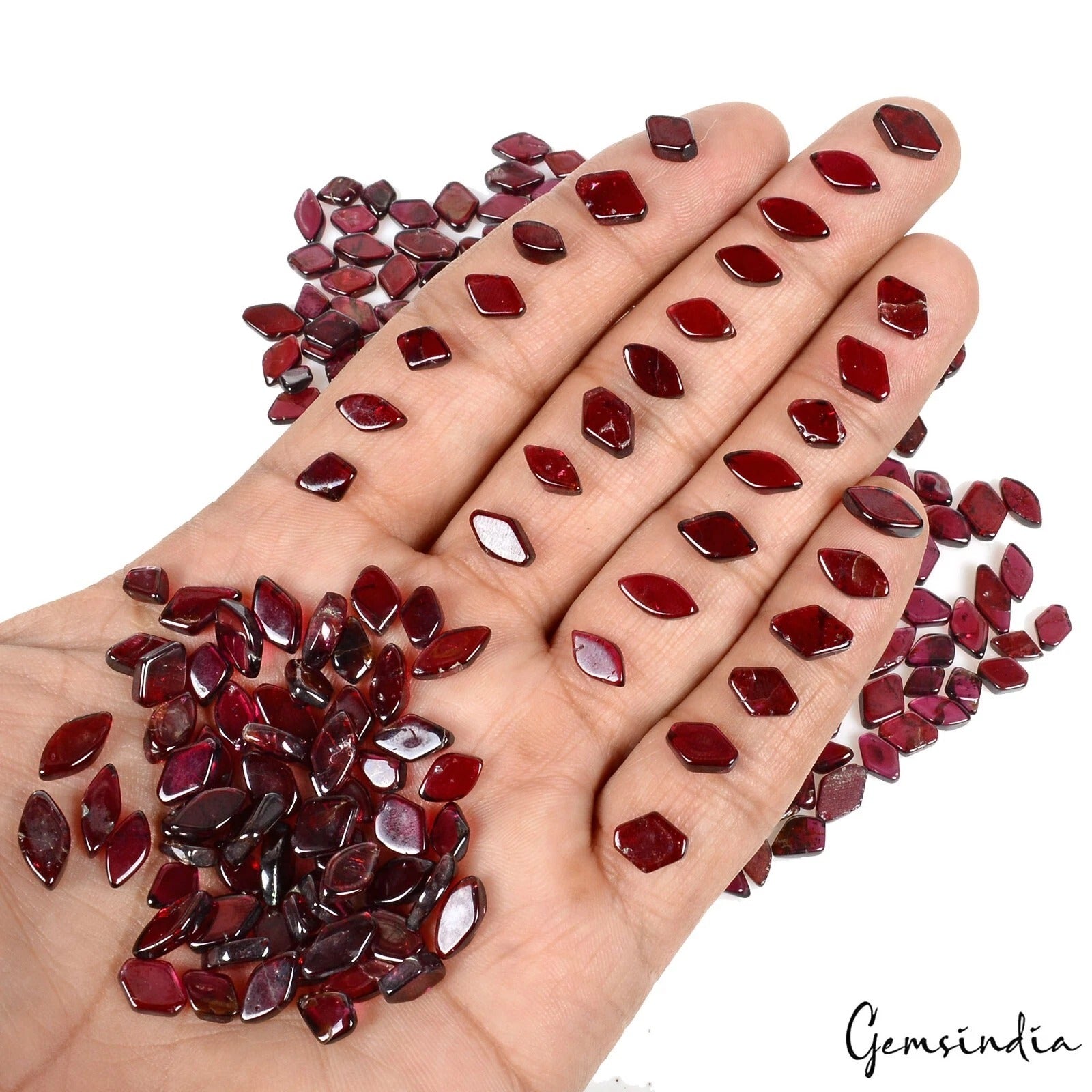 320 Ct Natural Rhodolite Garnet Mini Chips Polished Wholesale Gems Lot 219 Pcs