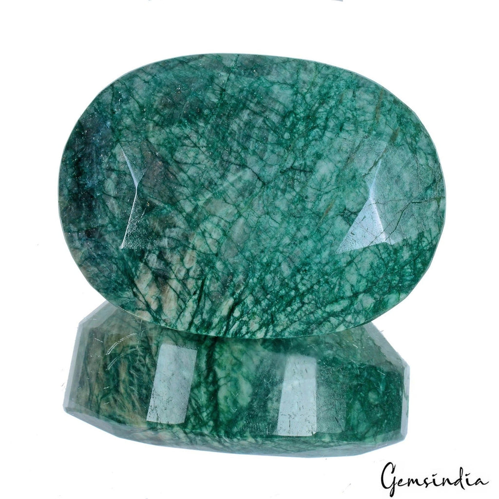 1900 Cts Natural Brazilian Green Emerald Oval Faceted Cut Earth Mined Huge Gems