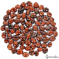 250 Ct Natural Oval Cabochon Red Tiger Eye Loose Gemstone Lot for Jewelry 9-11mm