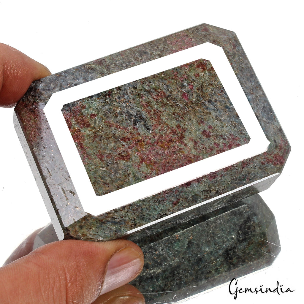 1530 Ct Natural Ruby Kyanite Octagon Cut Earth Mined Museum Size Loose Gemstone
