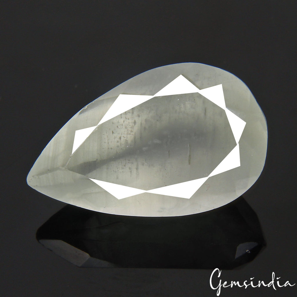 27.10 Ct Natural Untreated Aqua Blue Aquamarine Pear Cut Loose Gemstone, Brazil