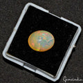 3.15 Cts Natural Untreated Ethiopian Multi-Shine Opal Oval Precious Gem For Ring
