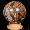 14 Kg Natural Untreated Brown King Cobra Jasper Huge Sphere Crystal Healing 8.5"