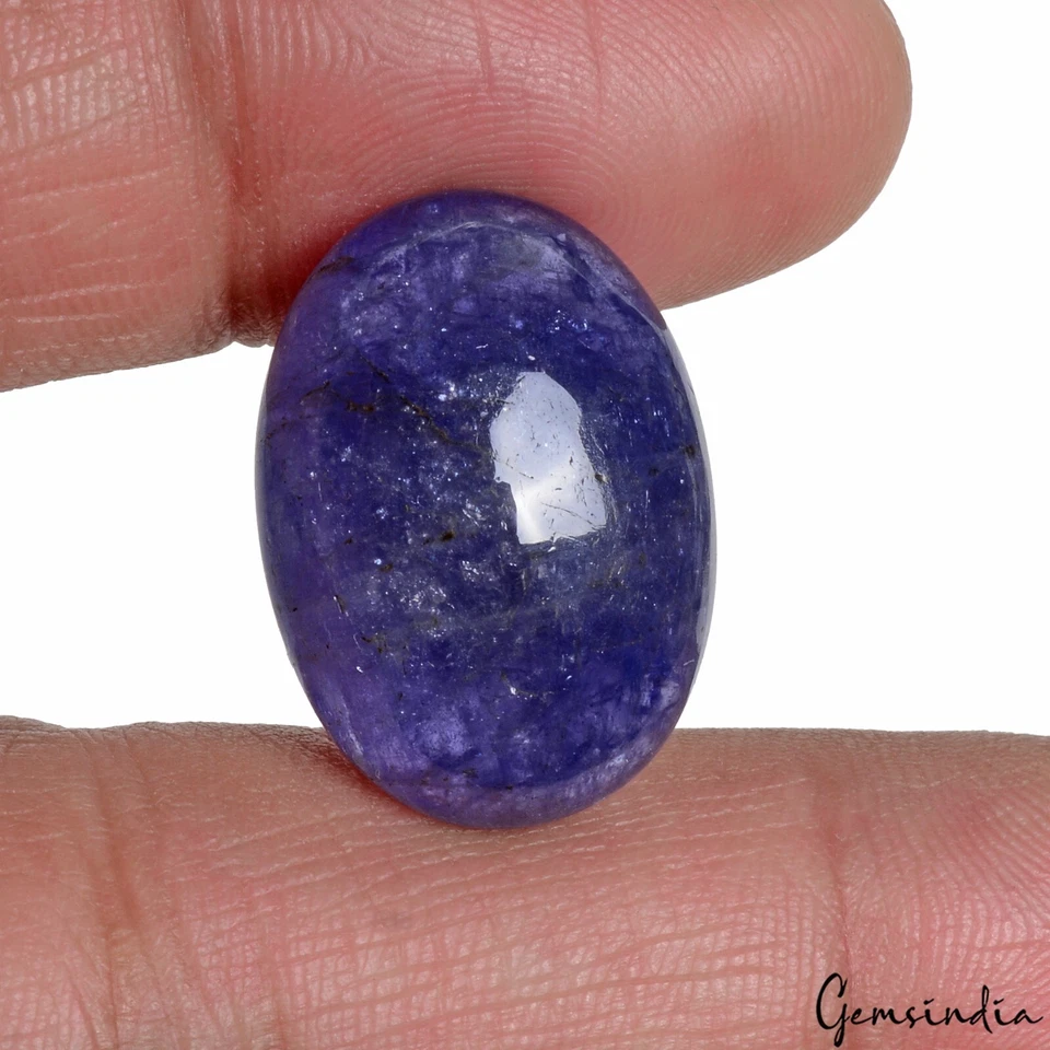 TOP RARE! Violet Blue Tanzanite Natural Cab Certified Gem For Jewelry ~31.40 Cts