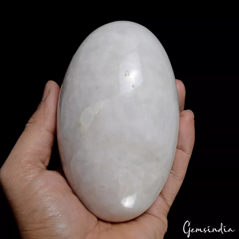 4950 Cts Natural White Calcite Huge Egg Shape Healing Crystal Minerals Gemstone