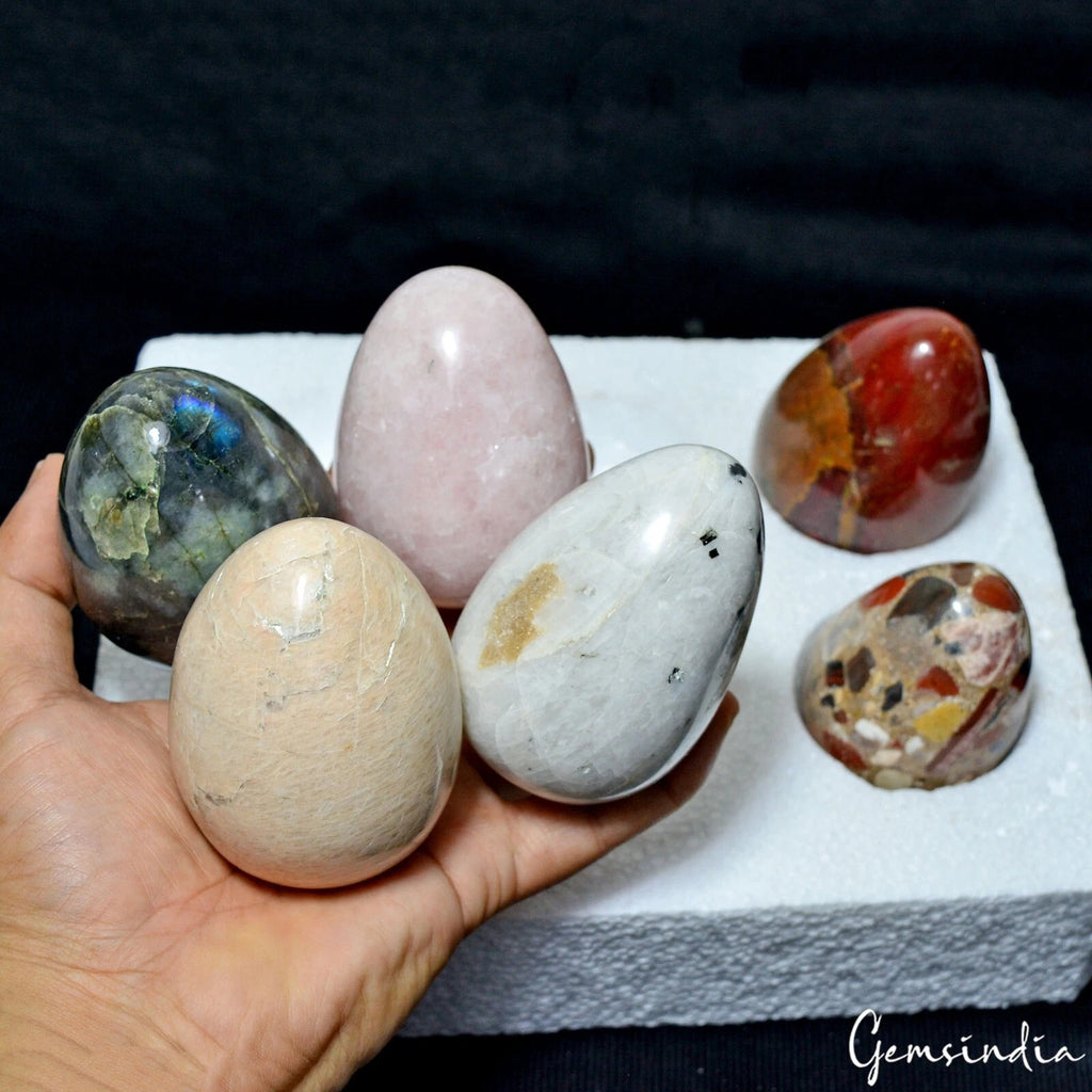 Multi-Gemstone Sphere, Untreated — 6 Pieces, 72mm to 80mm, 2.06 Kg (10300 Ct)