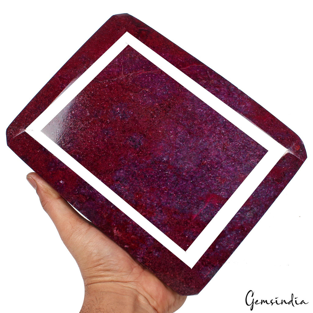 RARE 6.2 Kilo Natural HUGE Red Ruby Museum Grade Octagon Cut Loose Gemstone