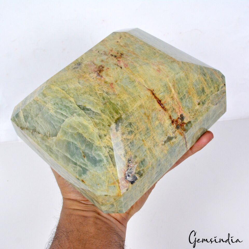 4.4Kg Natural Untreated Beryl Aquamarine Octagon Cut Museum Size Earth Mined Gem