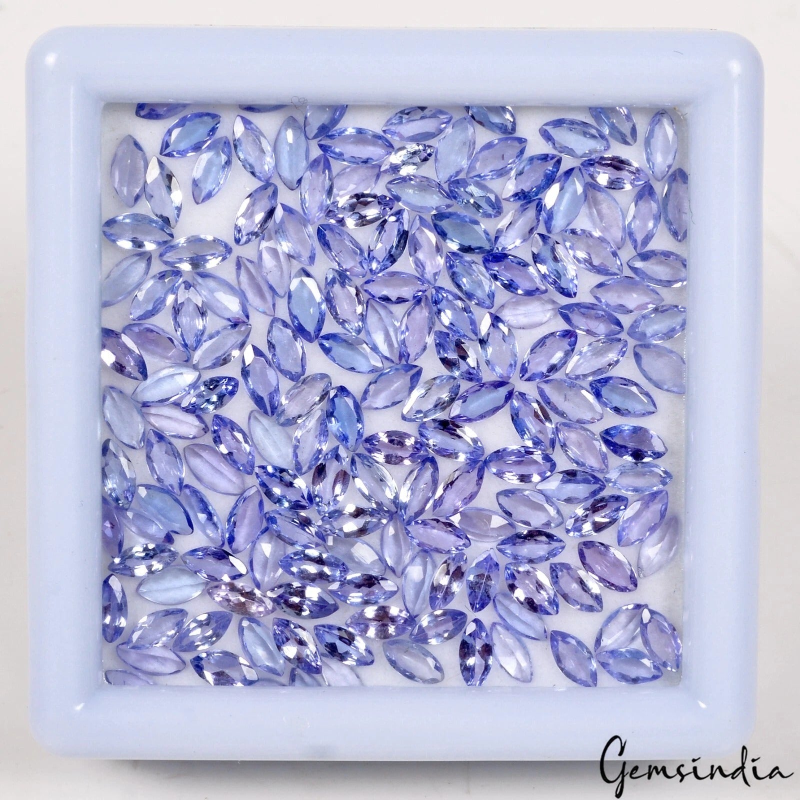 153Pcs Lot Natural Violet Blue Tanzanite 5x2.5mm Marquise Cut Certified Gemstone