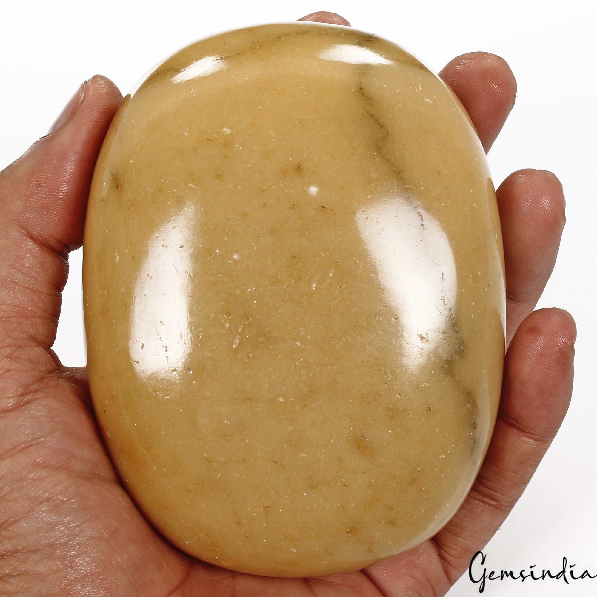 2750 Ct Natural Untreated Yellow Aventurine Oval Huge Size Loose Earth Mined Gem