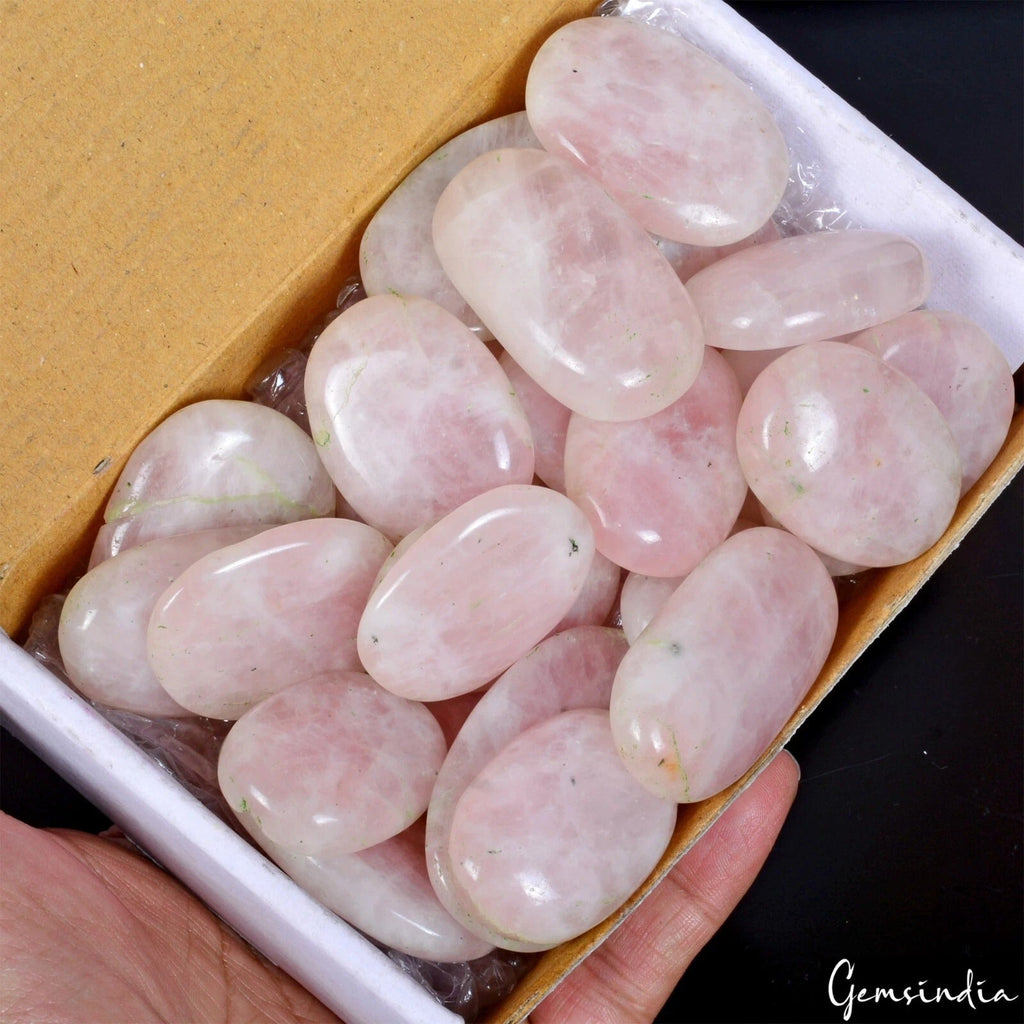 2500Ct/24 Pcs Natural Rose Quartz Mix Cabochon Loose Gemstones Wholesale Lot  –