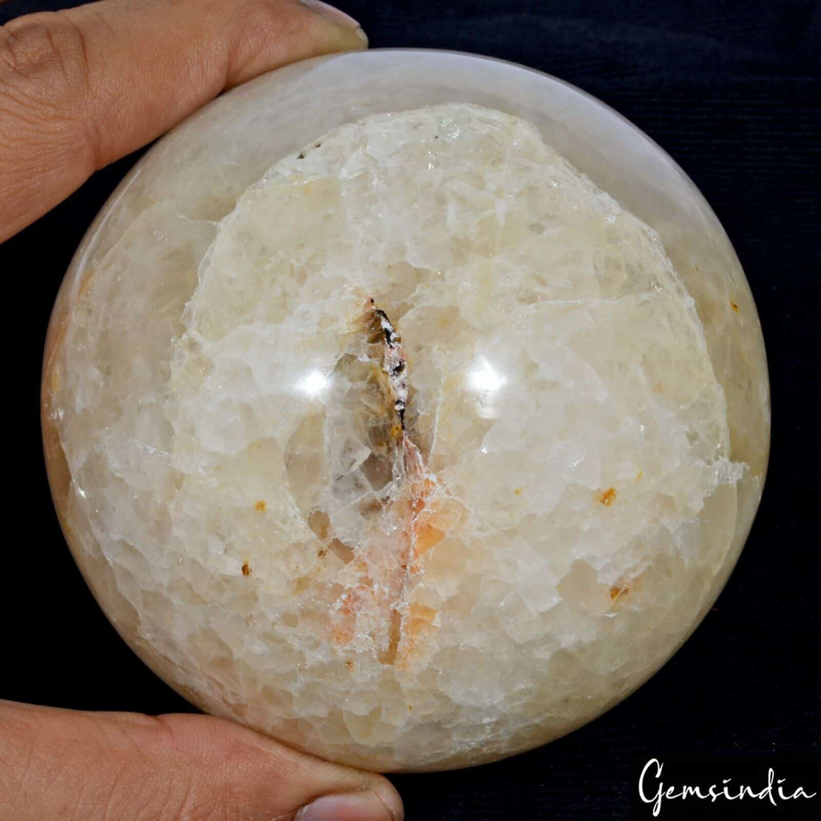 Aventurine Sphere, Untreated, Yellow — 89mm, 5500 Ct, Madagascar