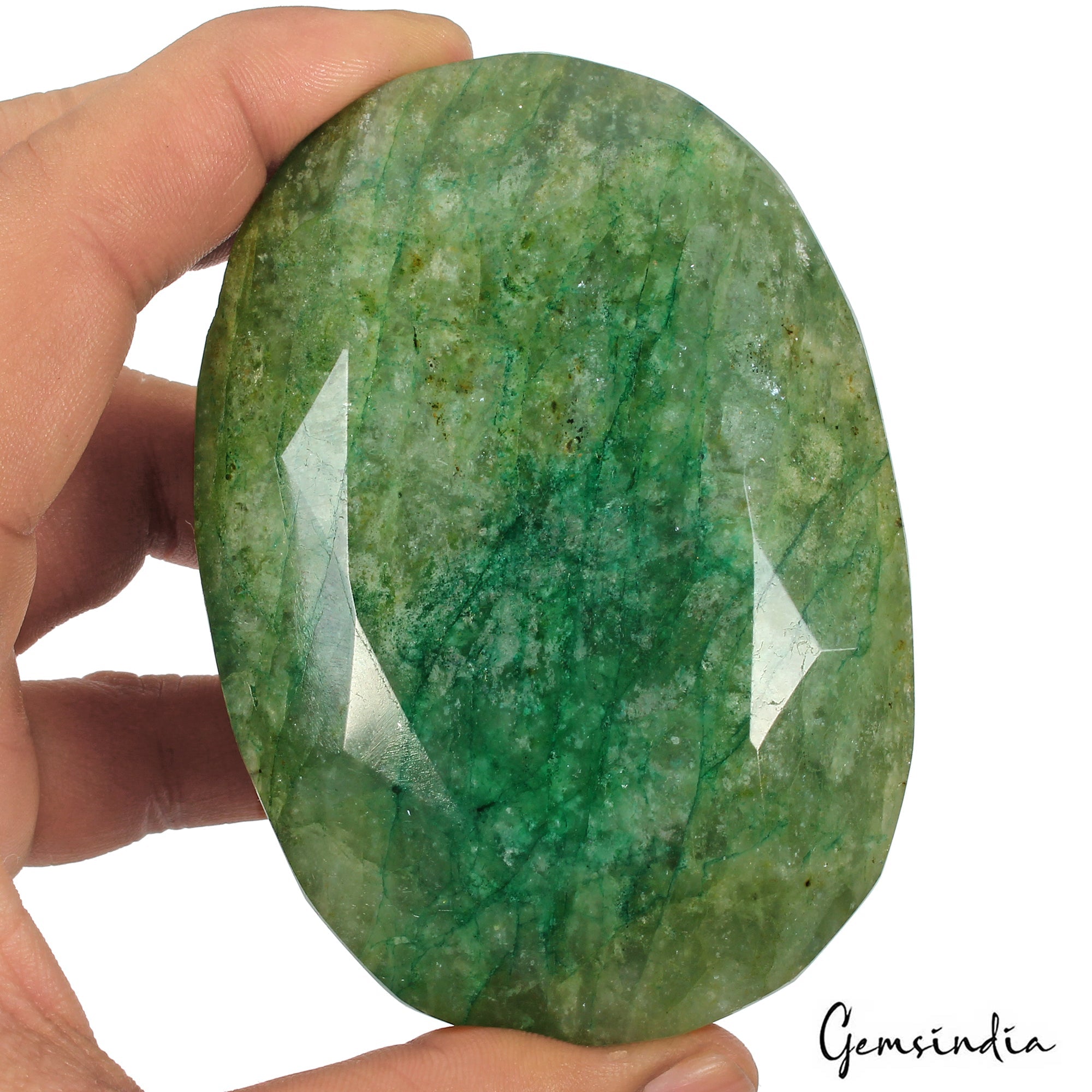 2150 Ct Natural Green Emerald Excellent Oval Cut Faceted Museum Size Loose Gems