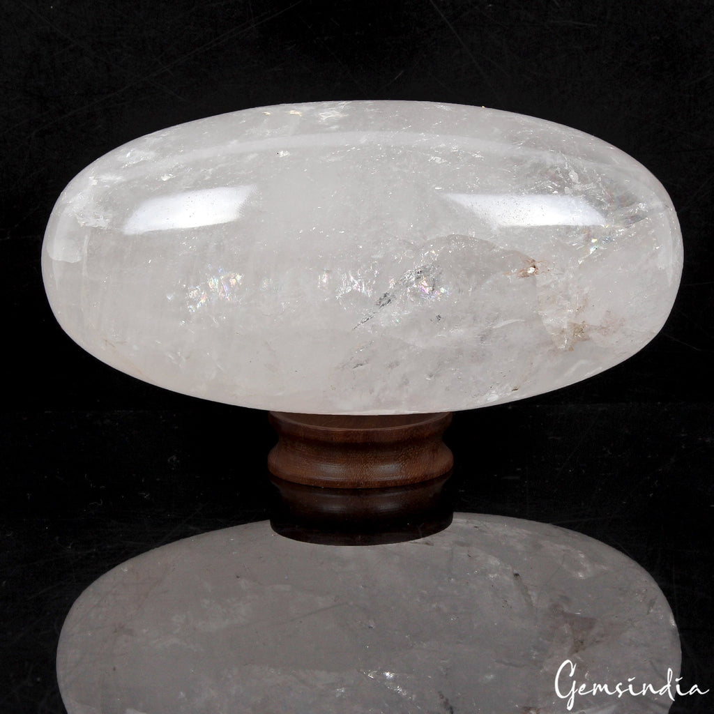 3620 Ct Natural Untreated White Quartz Healing Crystal Reiki Egg Gems With Stand
